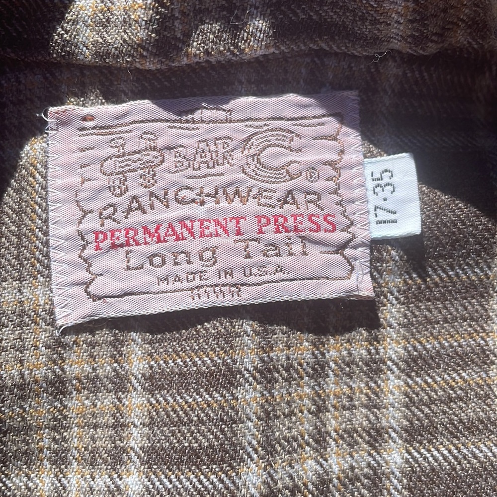 vintage H Bar C Ranchwear western permanent press 17-35